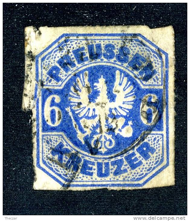 GS-21)  Prussia 1867  Mi.#25  Used Cat: (55.euros) - Usati