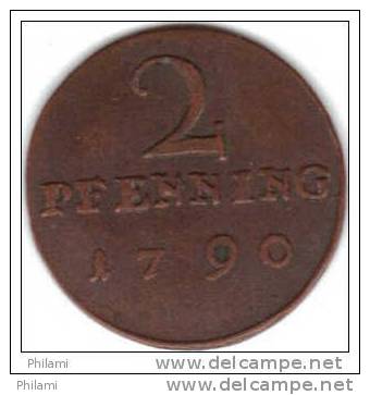 COINS ALLEMAGNE MUNSTER KM 451 2 Pf 1790.   (DP180) - Small Coins & Other Subdivisions