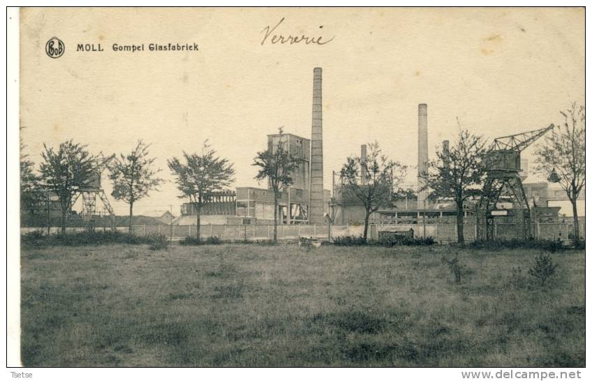 Mol Gompel - Glasfabriek -1923  ( Verso Zien ) - Mol