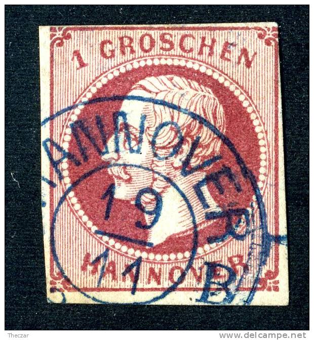 GS-36)  Hannover 1859  Mi.# 14b  Used Cat. (40.-euros) - Hannover