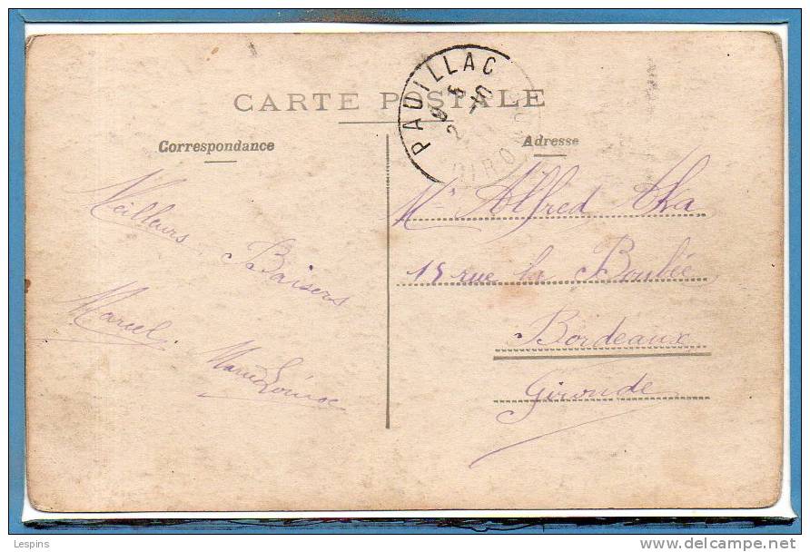 33 - PAULLAC --  Carte Photo Rare - Pauillac