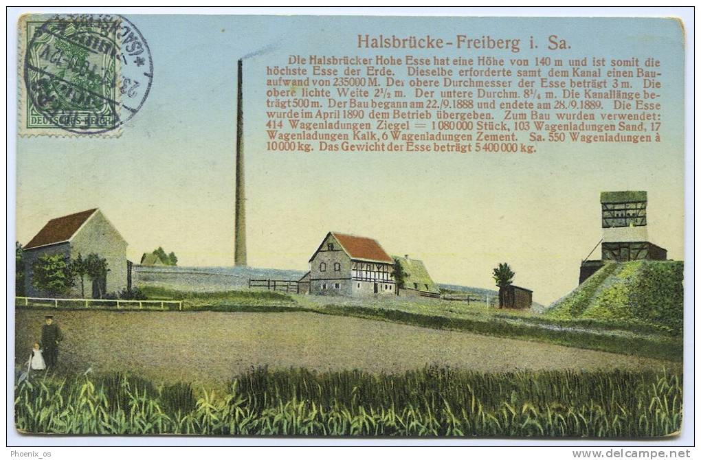 Germany - FREIBERG, Halsbrucke, 1910. - Freiberg (Sachsen)