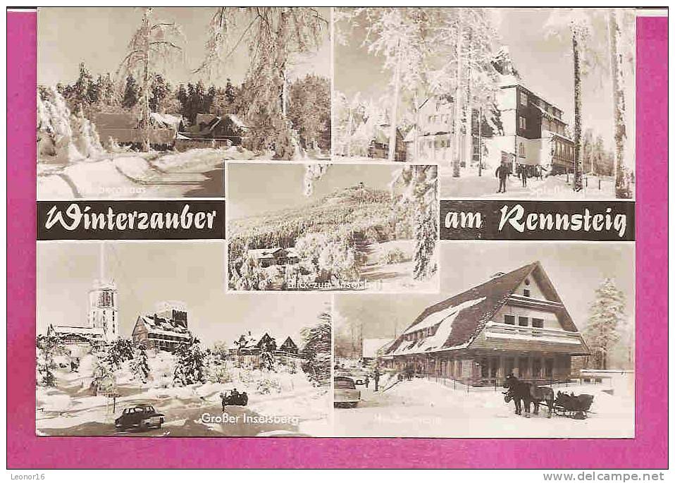 FINSTERBERGEN Ortsteil FRIEDRICHRODA   -   * 5 WINTER AUSICHTEN 1971 *  -   Verlag : A.B.V.aus Bad Salzungen  N° 0001 - Zeulenroda