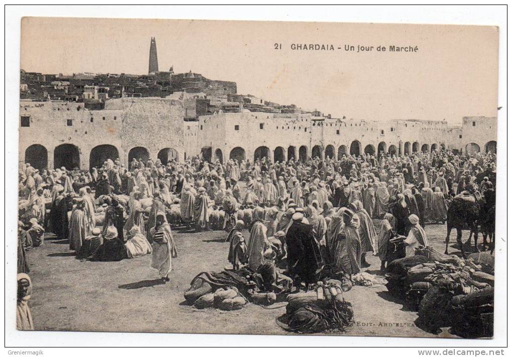 Cpa Algérie - Ghardaïa - Un Jour De Marché - Ghardaia