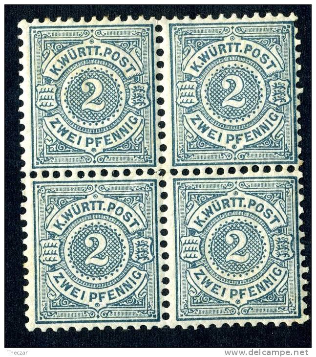 GS-73)  Wurttemberg 1894  Mi.#60  Mnh**/*  Cat. ( 20.-euros) - Neufs