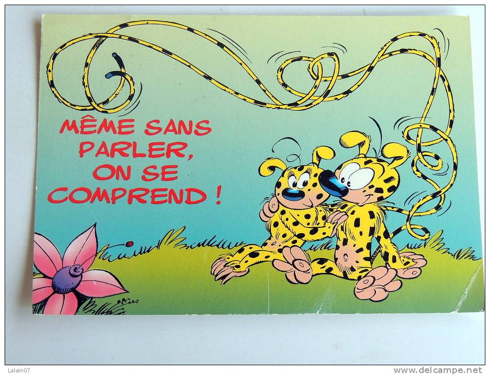 Carte Postale Ancienne : MARSUPILAMI : Meme Sans Parler , On Se Comprend! - Bandes Dessinées