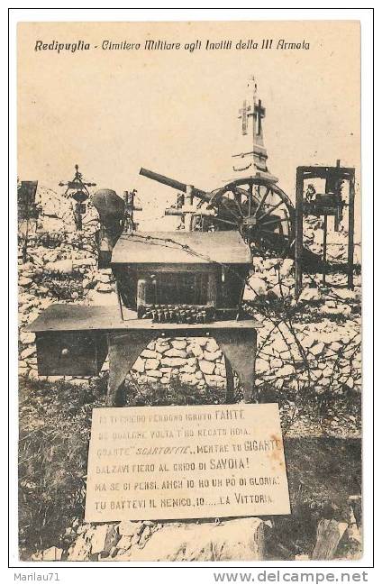 4191 MILITARI REDIPUGLIA INVITTI III ARMATA NON VIAGGIATA - Monumentos A Los Caídos