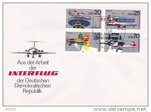 DDR FDC 1980 Mi.-Nr. 2516-2519 Zusammendruck - Sonstige & Ohne Zuordnung