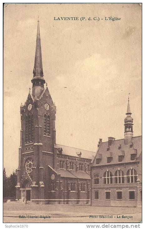 NORD PAS DE CALAIS - 62 - PAS DE CALAIS - LAVENTIE - L'Eglise - Laventie