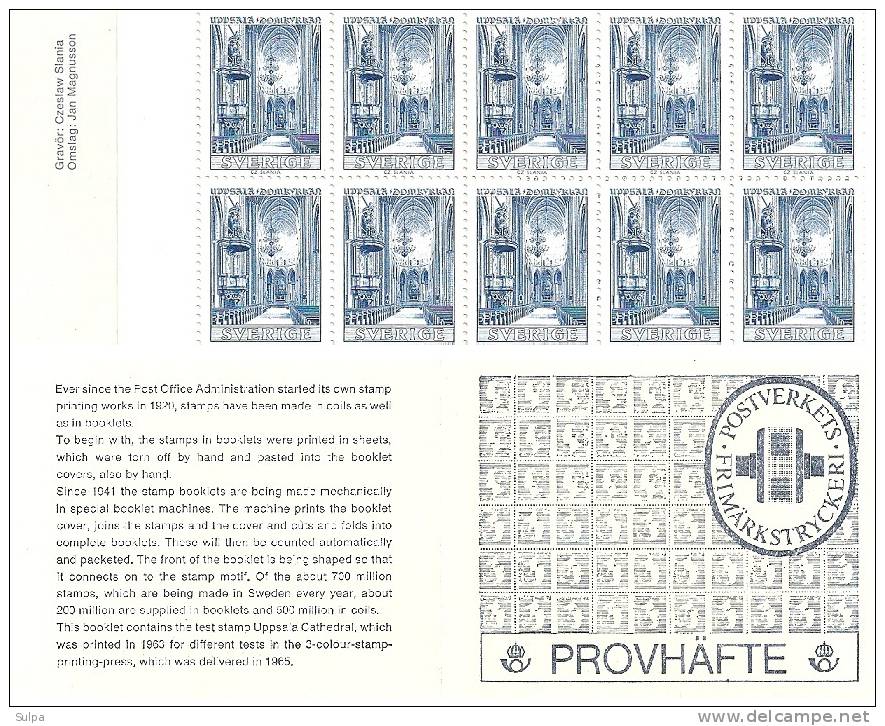 Provhäfte - Probedruck - Essai D'impression, Cathédrale D'Uppsala - 1951-80