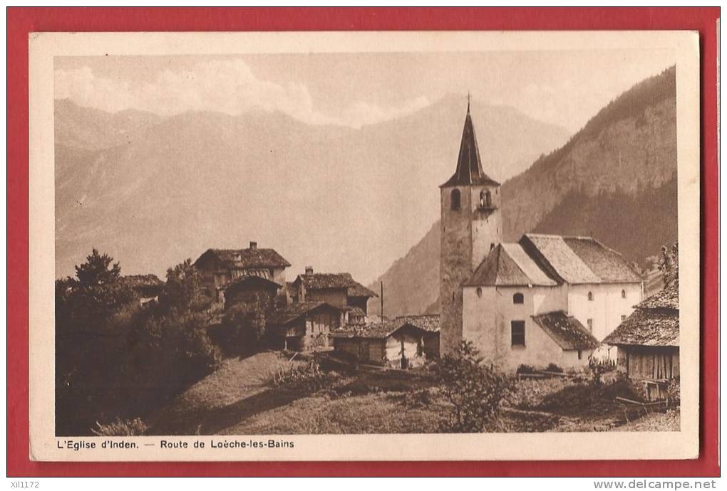 C0038 Inden Kirche Nicht Gelaufen, Serie Chemins De Fer Loèche-les-Bains 4812 - Inden