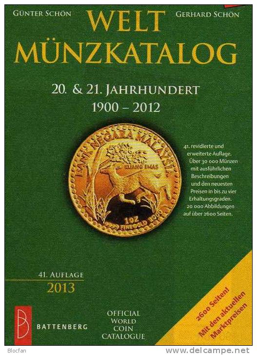 Schön Welt-Münzkatalog 2013 Neu 50€ Münzen 20/21.Jahrhundert A-Z Coins Of The World Europa Amerika Afrika Asien Oceanien - Andere - Azië