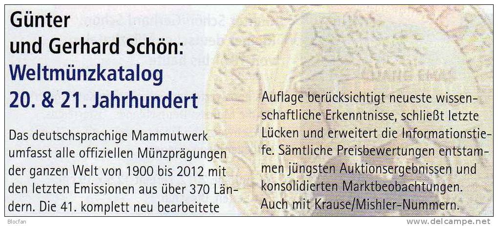 Schön Welt-Münzkatalog 2013 Neu 50€ Münzen 20/21.Jahrhundert A-Z Coins Of The World Europa Amerika Afrika Asien Oceanien - Otros – Asia