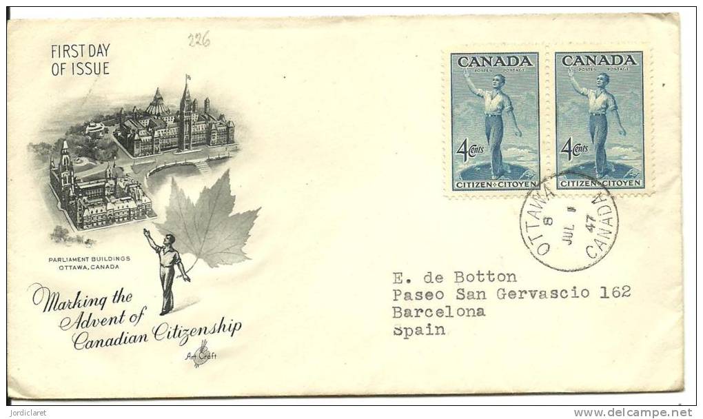 FDC 1947 - Cartas & Documentos