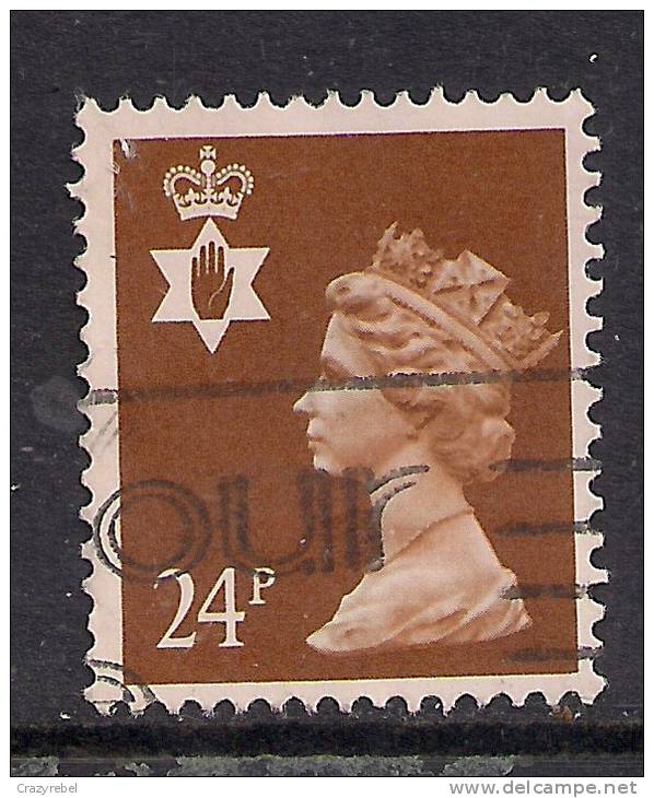 NORTHERN IRELAND GB 1991 24p CHESTNUT USED STAMP SG N158. ( H972 ) - Noord-Ierland