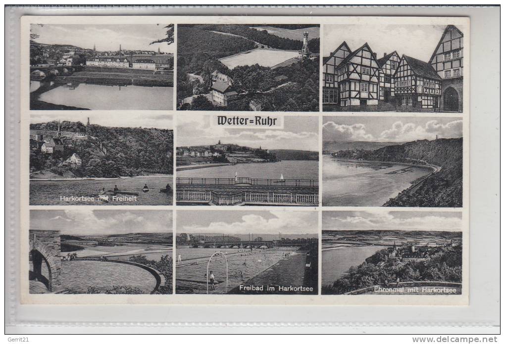 5802 WETTER / Ruhr, Mehrbildkarte 1949 - Wetter