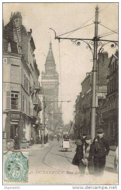 CPA DUNKERQUE (Nord) - Rue De L'Eglise - Dunkerque