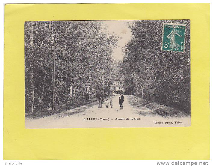 CPA   - 51 -  SILLERY -  Avenue De La Gare - Sillery