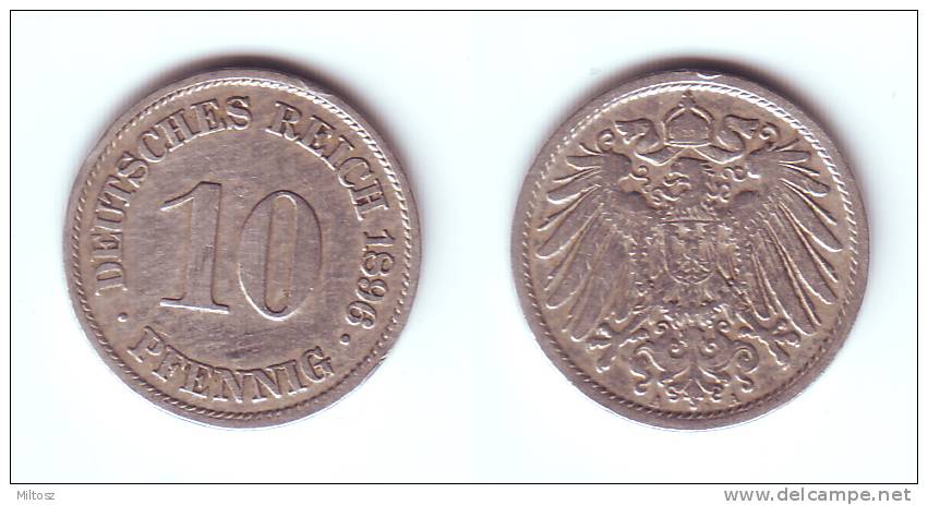 Germany 10 Pfennig 1896 A - 10 Pfennig