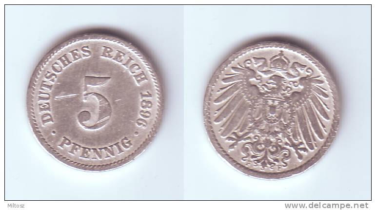 Germany 5 Pfennig 1896 F - 5 Pfennig