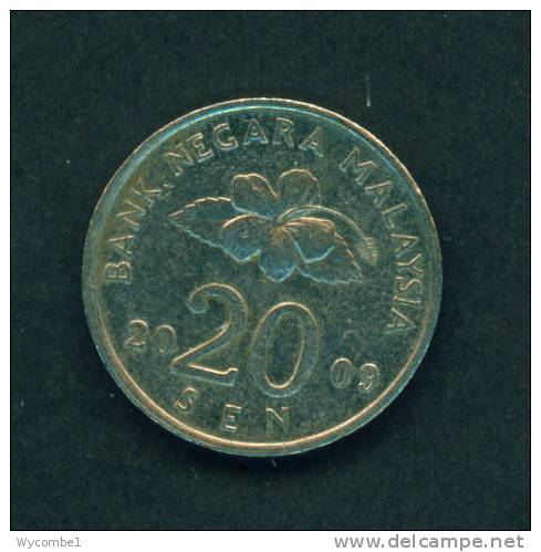 MALAYSIA  -  2009  20 Sen  Circulated As Scan - Malaysia