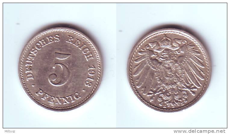 Germany 5 Pfennig 1913 E - 5 Pfennig