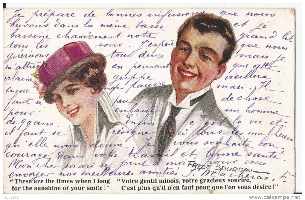 Carte Illustrée - Fred Spurgin - Couple - Spurgin, Fred