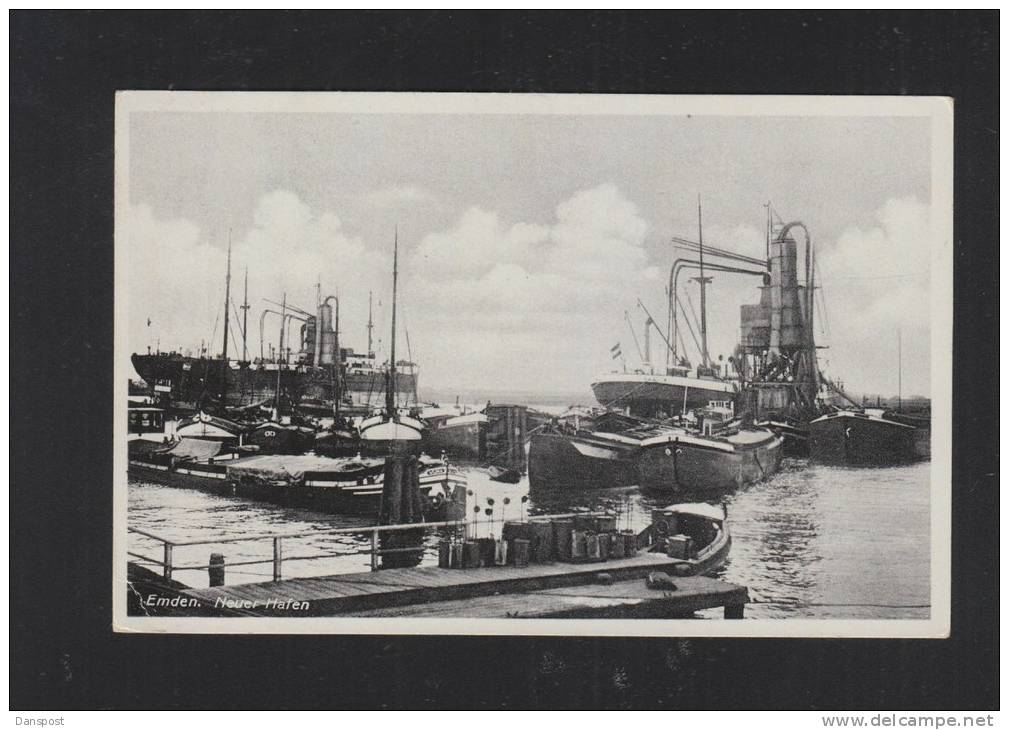 AK Emden Neuer Hafen 1940 - Emden