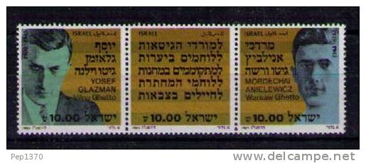 ISRAEL 1983 - 40 ANIVERSARIO DEL LEVANTAMIENTO DEL GHETTO DE VARSOVIA  - YVERT 873-875 - Neufs (sans Tabs)