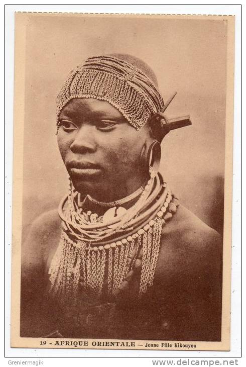 Cpa Afrique Orientale - Jeune Fille Kikouyou - Africa