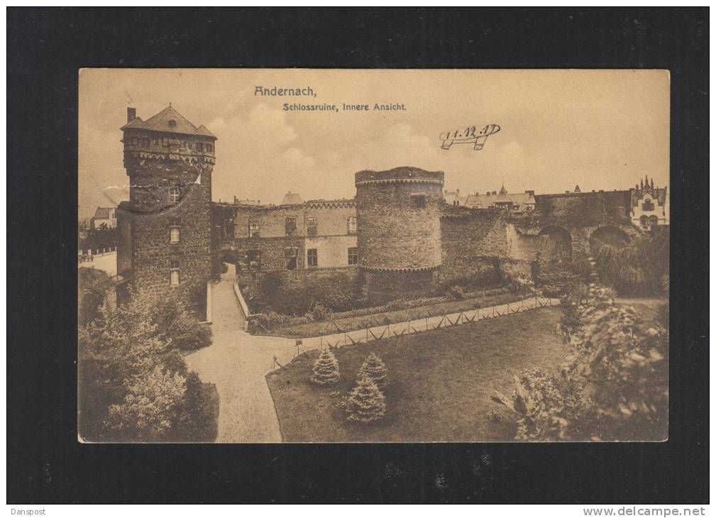 AK Andernach Schlossruine Innere Ansicht 1913 - Andernach