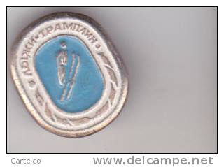 USSR Russia Old Sport Pin Badge - Winter Sports - Wintersport