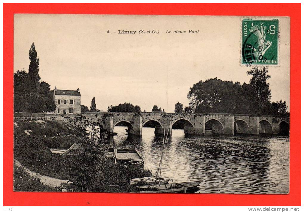 LIMAY - Le Vieux Pont. - Limay