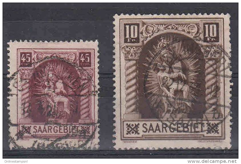 Saar: Mi 102/103 Used - Oblitérés