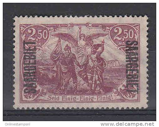 Saar: Mi 43 C Not Used, No Gumm (*) - Unused Stamps