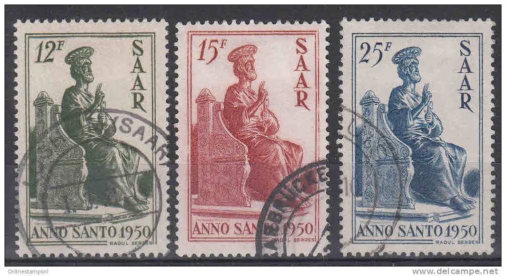 Saarland : Mi 293-295 Used, - Used Stamps