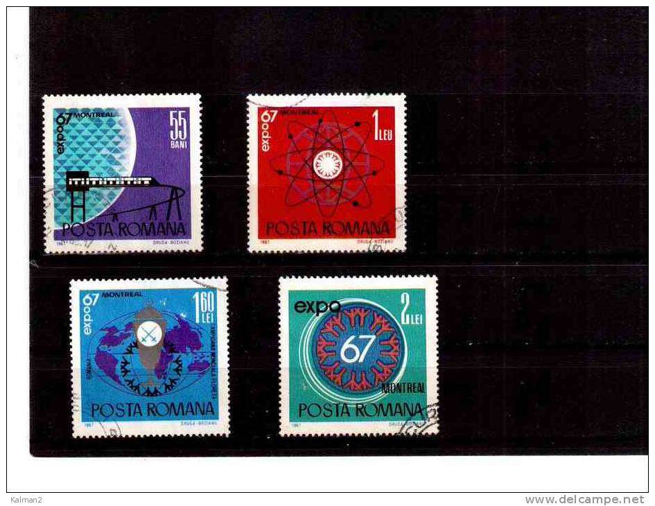 XX3528   -   ROMANIA   -  USED COMPLETE SET  Y.T.  Nr.  2341/2344 - Usati