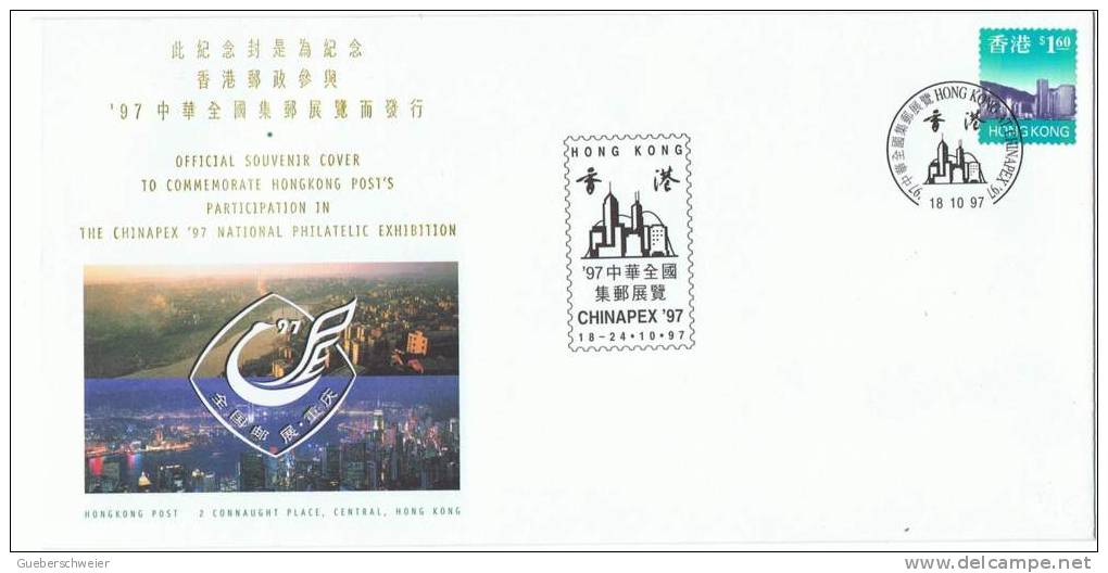 L-HG6 - HONG KONG FDC CHINAPEX '97 - FDC