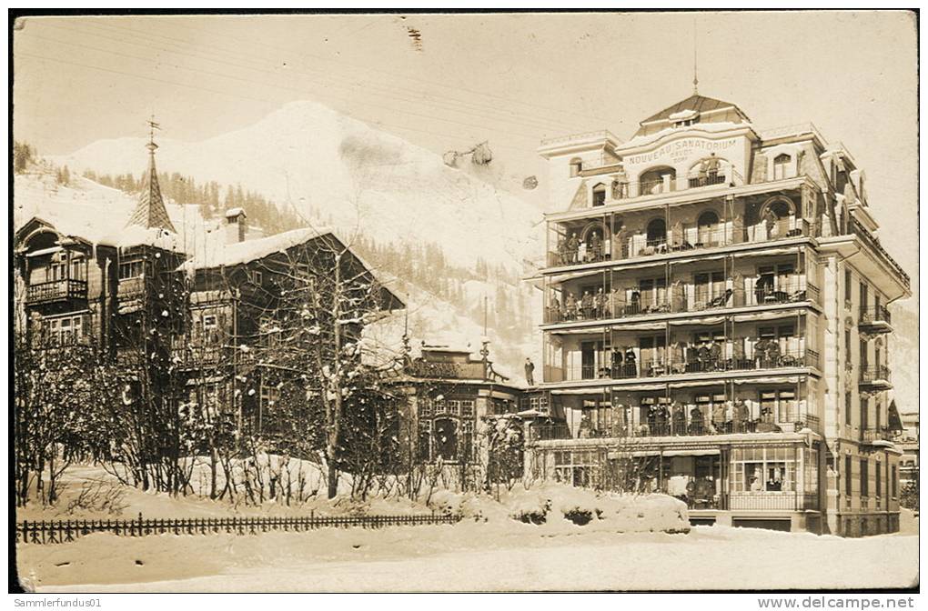 AK/CP  DAVOS DORF   NOUVEAU SANATORIUM  MILITÄR    Ungel./uncirc.   1914-18    Erhaltung/Cond.  2    Nr. 6618 - Davos