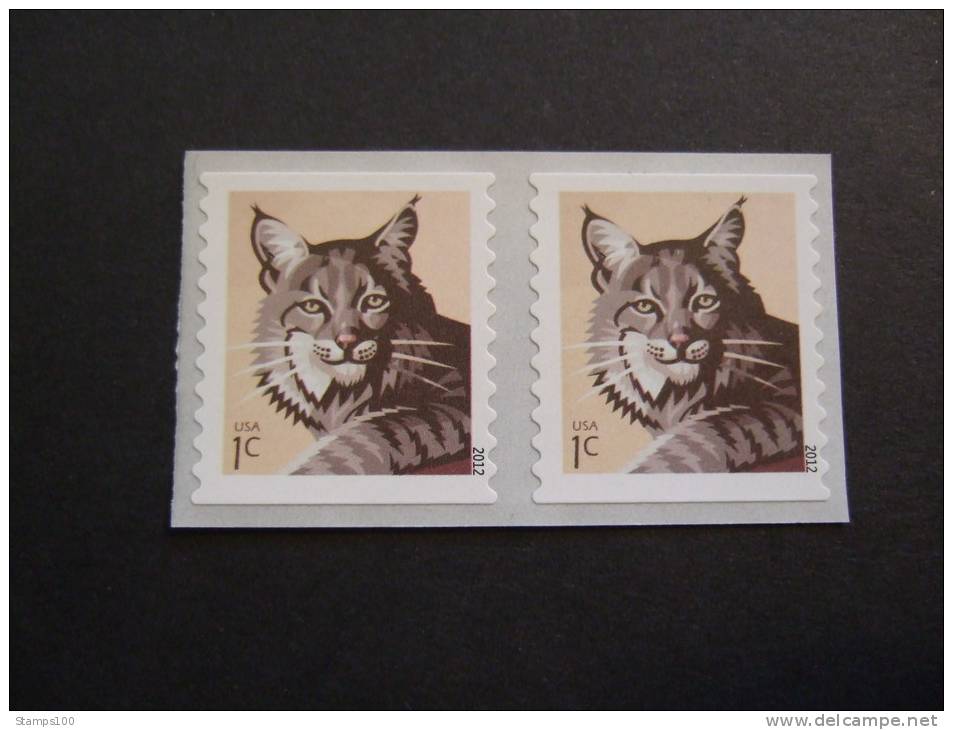 USA 2012  BOBCAT COIL STAMP   MNH **  (S12-004/015) - Unused Stamps