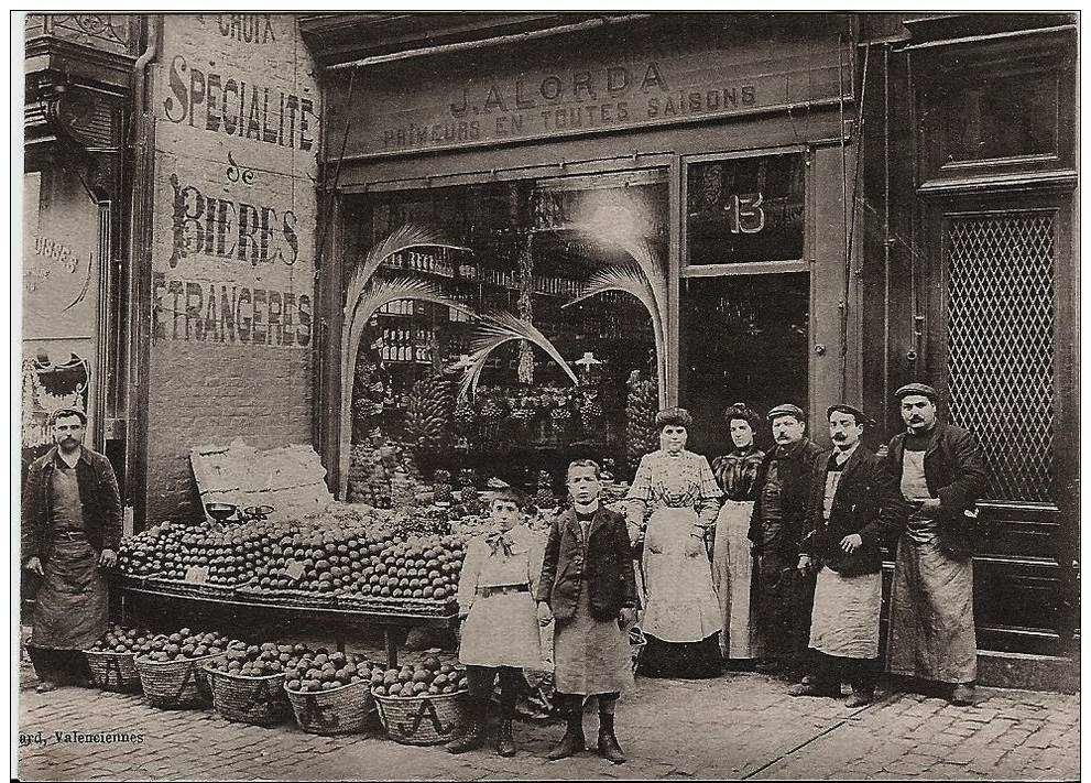 VALENCIENNES -  J. ALORDA PRIMEURS - (carte Coupée 12x9cm) - Valenciennes