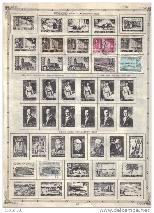 FINLAND    Collection Of  Mounted Mint And Used As Per Scan. (2 SCANS) - Sammlungen