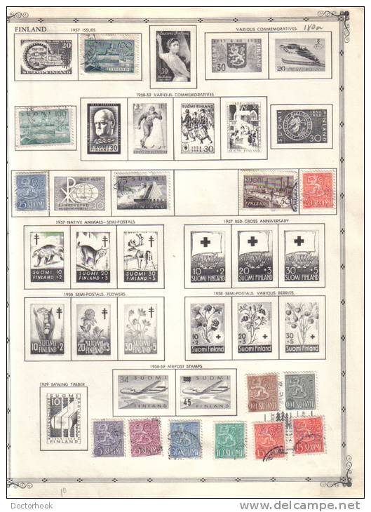 FINLAND    Collection Of  Mounted Mint And Used As Per Scan. (2 SCANS) - Sammlungen