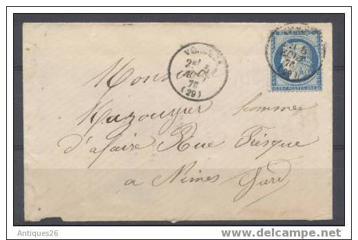 N91 - GARD - VERGEZE - N° 60 Avec Cachet à Date T16 - 1849-1876: Période Classique