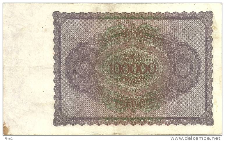 BANKNOTE - 100000 MARK 1-02-1923 - VF - 100000 Mark