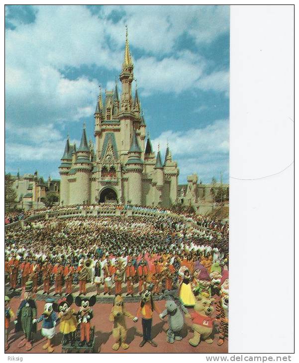 Walt Disney World     Cinderella Castle.  A-184 - Disneyworld