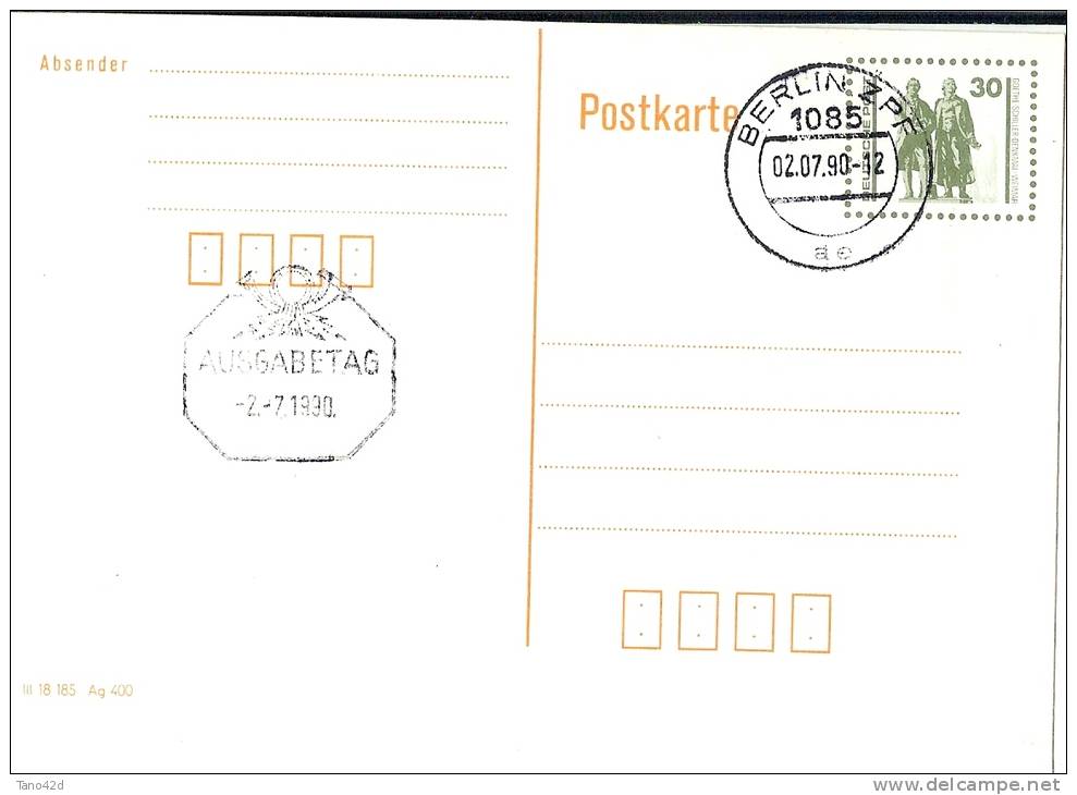 LSAU7 - DDR EP CP OBLITEREE - Postkaarten - Gebruikt