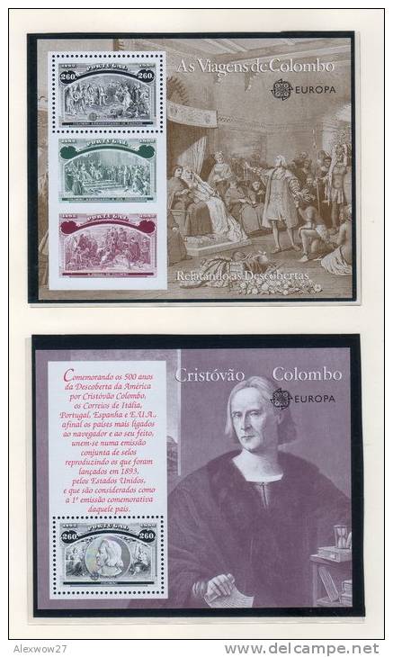 Portogallo/ PORTUGAL 1992 -- Cristoforo Colombo --  6 Foglietti / MINISHEET ** MNH / VF - Neufs