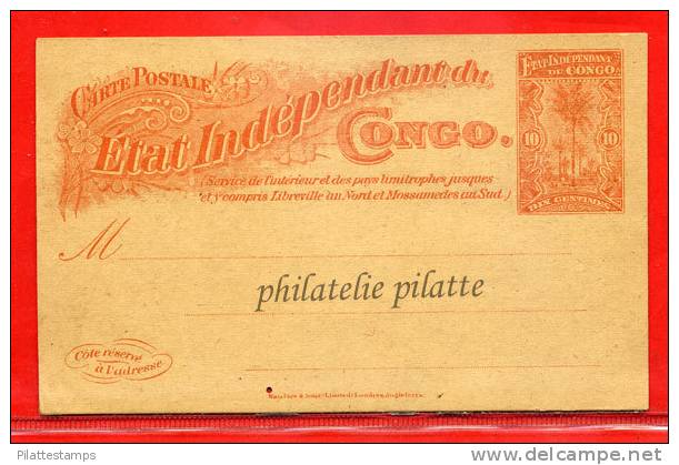 CONGO BELGE ENTIER POSTAL COCOTIER 10C NEUF - Otros & Sin Clasificación