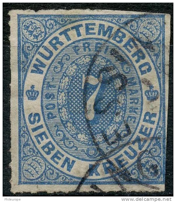 Wurtemberg (1869) N 39 (o) - Oblitérés